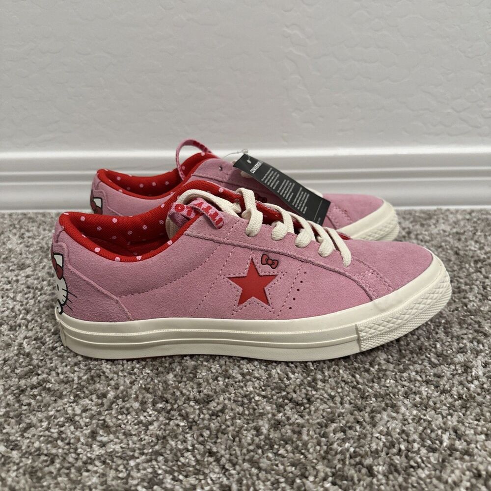 Hello Kitty x Converse One Star Suede Low Top “Prism Pink” Women’s Size 7.5 New